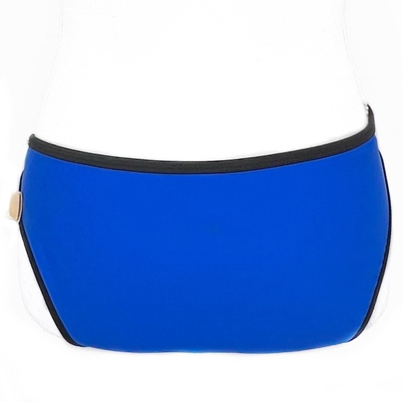 NEW TiniBikini Hot Pink White Blue Black Lattice Waist Detail Bikini Bottoms L - Picture 3 of 3